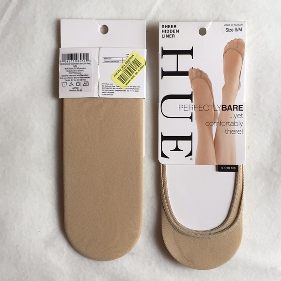Lot of 2 Hue barely there sheer liner socks - Picture 2 of 2